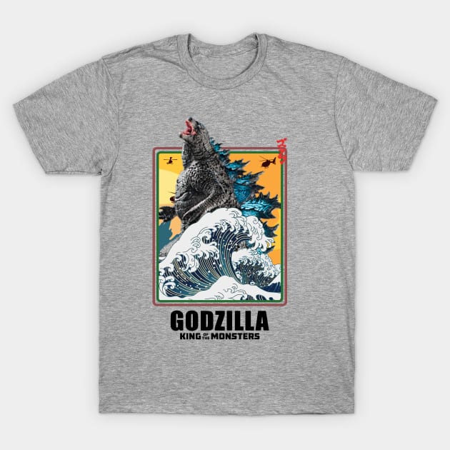 giant monsters big wave T-Shirt by RboRB